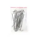 Stainless steel BBQ skewers and hanging meat hooks, durable kitchen tool set for roasting. - 24 Pcs BBQ Skewers