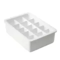 White plastic grid underwear organizer detail, drawer divider box for socks and small items. - Socks Box (15 Grids)