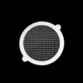 Disposable floor drain sticker hair catcher mesh filter for bathroom and kitchen sink. - Round