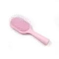 Pink air cushion hair brush, portable massage comb for smooth hair styling and daily care. - Pink