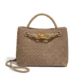 Women Woven Top Handle Crossbody Bag Casual Chic Leather Shoulder Bag Daily Purse - Y1747-1# Pine Tea Green