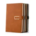 A5 business hardcover notebook detail showing multi-color options and premium metallic clasp. - A5 / Red