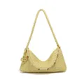 Light yellow woven hobo shoulder bag handcrafted dumpling bag casual chic underarm bag - Goose Egg Yellow