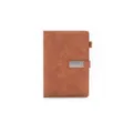 A5 business leather notebook brown journal notepad with magnetic buckle and pen loop. - A5 / Brown