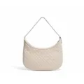 Schicke geflochtene Hobo Umhängetasche mit Kette, elegante Halbmond Handtasche für Damen. - Meersalz