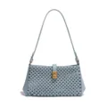 Sommer Damen gewebte Umhaengetasche hohle Baguette Tasche stylische Freizeit Gitter Handtasche - Azurblau (Graublau)