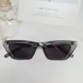 Gafas de sol cat-eye grises de moda estilo coreano, montura transparente elegante y chic. - Gris Transparente