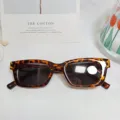 Retro Schildpatt Kleine Rechteckige Sonnenbrille Vintage Trend Schicke Mode Brille Sommer - Schildpatt