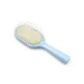 Cute blue hair cushion comb for daily hair care, portable scalp massage brush for smooth hair. - Blue