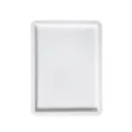 White plastic storage box tray lid minimalist rectangular home organization accessory - Lid