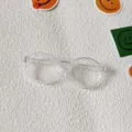Transparente runde Haustier Brille fur kleine Hunde und Katzen, stylisches Foto Requisiten. - Transparentes Weiß