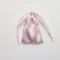 Roze satijnen zakje met trekkoord voor sieraden geschenkverpakking en kleine opslag. - Taropaars