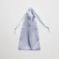 Lavender satin drawstring pouch for jewelry, cosmetics and small gifts, elegant storage bag. - Style 100