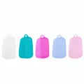 Portable silicone toothbrush cover travel protective cases set of five multicolor - Set of 5 / Set