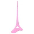 Pink silicone makeup auxiliary tool, eyelash shield and eyebrow comb for eye makeup. - Pink