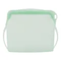Light green translucent silicone food storage bag reusable kitchen organizer airtight bag - 1000ML / Green