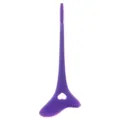 Silicone multi-functional makeup tool, eyelash shield, eyebrow comb, and brush guide. - Purple