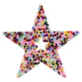 Silicone star bead stress relief toy, colorful DIY sensory toy for kids and adults. - Star