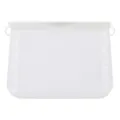 Silicone food storage bag, reusable microwave safe leakproof food storage bag with volume scale. - Small 235x46x105mm / Clear