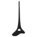 Black silicone makeup aid tool, versatile eyeliner shield, mascara guard, and eyebrow assistant. - Black