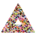 Creative triangle decompression bead toy colorful silicone stress relief sensory fidget toy cute - Triangle