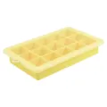 Yellow 15-grid silicone ice cube tray with clear lid for whiskey home kitchen variant display - Thin / Yellow