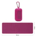 Asciugamano rinfrescante sportivo in silicone con custodia portatile e moschettone 80x30cm - 30x80cm / Rosso rosa