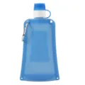 Portable collapsible silicone water bottle for outdoor sports, cycling, and hiking. - 550ml / Ocean Blue