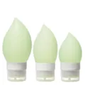Silicone Travel Bottles Set Leak Proof Squeeze Containers for Shampoo and Body Lotion - 60ML / Light Green