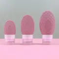 Silicone travel lotion dispenser bottles set, portable squeeze containers in 37ml 60ml 89ml. - 60ML / Coffee
