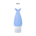 Flacon de voyage en silicone bleu queue de sirène, bouteille cosmétique portable de 48 ml. - 40 ml bleu foncé