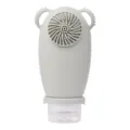 Cute Bear Shape Silicone Travel Toiletry Dispenser Bottle Portable Lotion Container - Gray