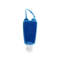Blue 30ml travel refillable empty bottle with silicone protective sleeve and handy strap. - 30ml Blue