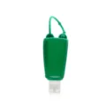 Portable 30ml silicone travel bottle with strap, empty leakproof container for hand sanitizer. - 30ml Green