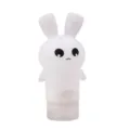 Cute rabbit silicone travel dispenser bottle for shampoo and lotion, portable empty container. - 75ml Transparent