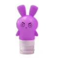 Cute silicone travel dispenser bottle bunny shape empty container for shampoo lotion - 75ml Purple