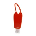 30ml silicone travel sub bottle with lanyard portable leakproof refillable container orange - 30ml Red