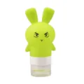 Cute green rabbit silicone travel dispensing bottle for shampoo and daily lotion storage. - 75ml Green