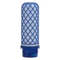 Travel silicone squeeze bottle with blue mesh cover, portable lotion sub-packaging container. - Strap Style / 90ml / Dark Blue