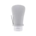 Portable 60ml silicone travel squeeze bottle with strap for toiletries, grey colour. - 60ML / Light Gray