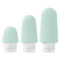 Silikon Reisedosierflaschen Set in Mintgrün, tragbare nachfüllbare Kosmetikbehälter. - 60ml / Reguläre Passform / Dunkelgrün