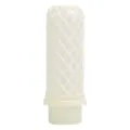 Travel silicone refillable squeeze bottle for lotion shampoo and shower gel, portable dispenser - Strap Style / 90ml / Off White
