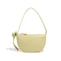 Borsa a spalla in pelle intrecciata giallo chiaro elegante borsa hobo a mezzaluna donna - B1944# Giallo gelatina