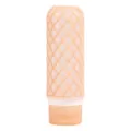 Travel silicone sub-packaging bottle with mesh cover for lotion shampoo dispenser - Regular Fit / 90ml / Peach