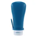 Flaccone da viaggio in silicone da 90ml per lozione e shampoo con cinturino blu - 90ml / Blu scuro