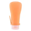 Bottiglia da viaggio in silicone arancione, flacone morbido da 90ml con cinturino portatile. - 90ml / Arancione