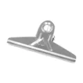 Silver metal binder clip, heavy duty stainless steel office clamp for paper and documents. - Extra Large