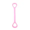 Banda di resistenza rosa a otto, dettaglio per yoga, stretching schiena e fitness. - Rosa