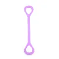 Banda di resistenza viola a forma di 8 per yoga da donna stretching e fitness. - Viola