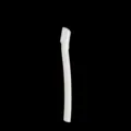 White safety eyebrow razor for precise facial hair grooming and shaping, single piece variant. - Short Handle / White